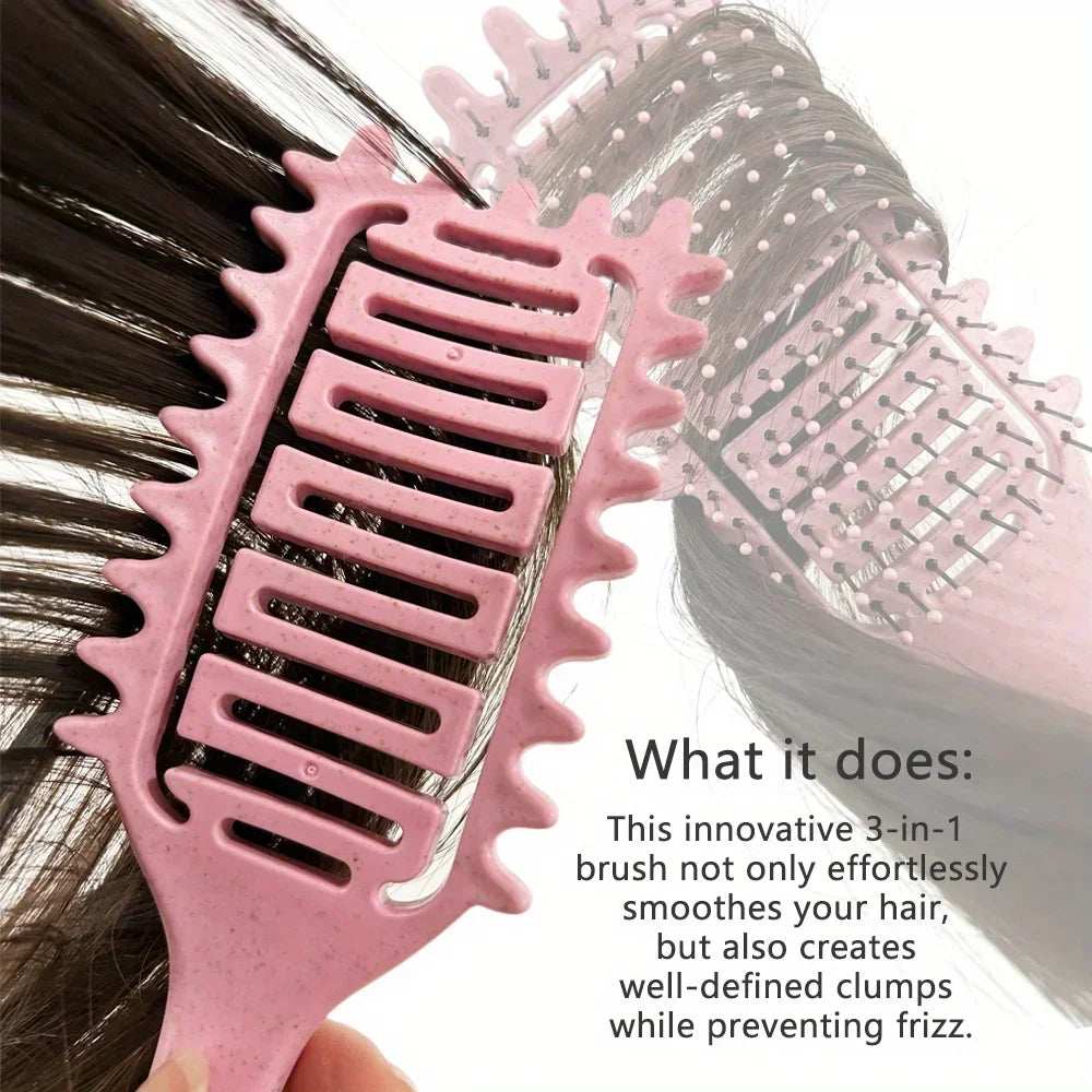 🌿 ADKBeauty 3-in-1 Curl Define Styling Brush